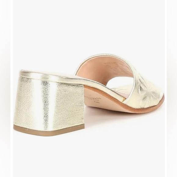 Kate Spade Gold Heeled Mules - Picture 3 of 12